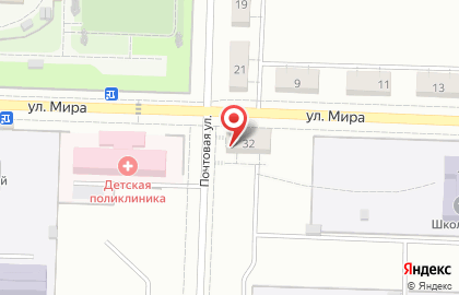 Агентство недвижимости Центральное на улице Мира на карте