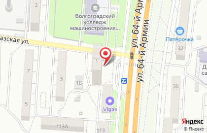 Кафе Толстяк на Закавказской улице на карте