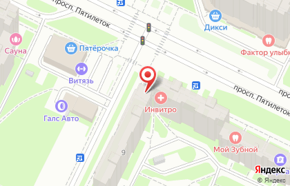 Роспечать, Невский район на проспекте Пятилеток на карте