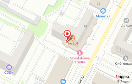 Центр паровых коктейлей The LOFT на улице Мусы Джалиля на карте