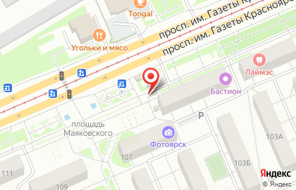 Магазин фруктов и овощей в Кировском районе на карте