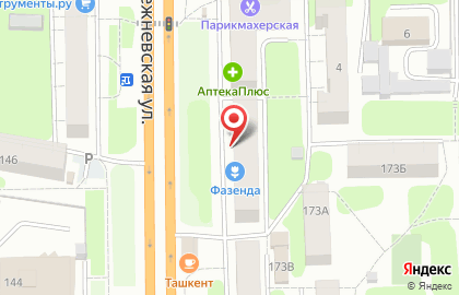 Магазин у дома Бристоль на Лежневской улице на карте