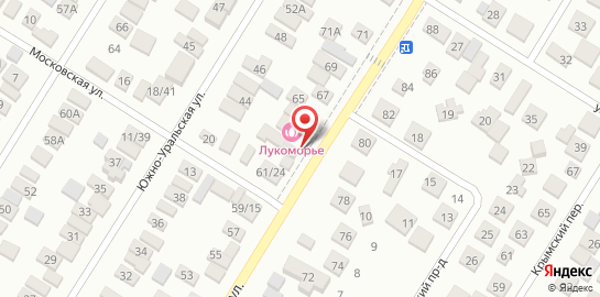 Оздоровительный комплекс Лукоморье на Одесской улице на карте