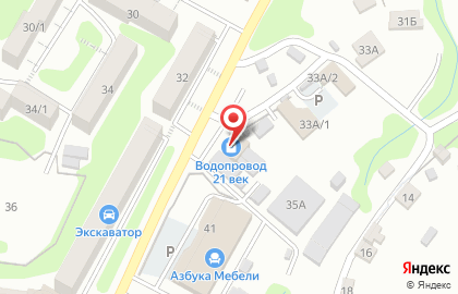 Магазин Водопровод 21 век на карте