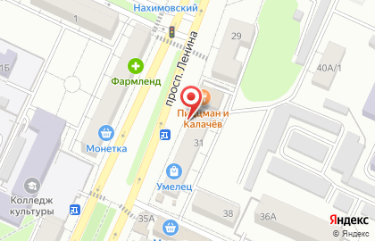 Кафе быстрого питания Шаверма по-питерски на проспекте Ленина на карте