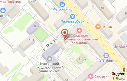Центр паровых коктейлей Parovoz на улице Пушкина на карте