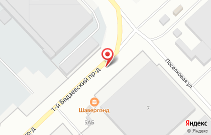 ООО Нева Сталь в 1-м Бадаевском проезде на карте