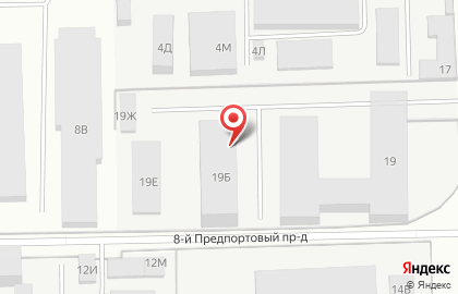 Рекламная мастерская Марс в 5-м Предпортовом проезде на карте