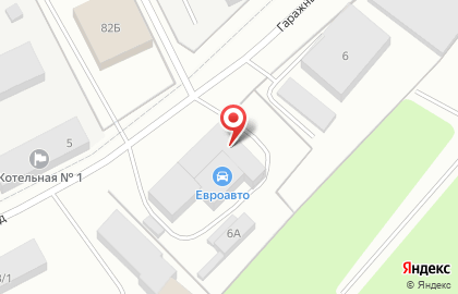 Магазин автозапчастей ЕвроАвто в Гаражном проезде на карте