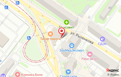 Телекоммуникационная компания Билайн на улице Рыленкова на карте