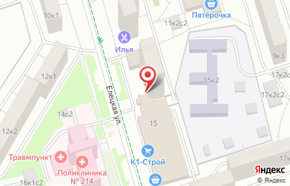Магазин овощей и фруктов в Москве на карте