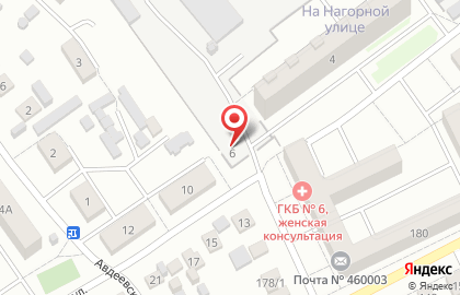 Продуктовый магазин в Оренбурге на карте