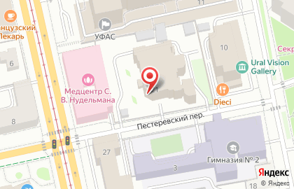 Прокуратура Свердловской области в Верх-Исетском районе на карте