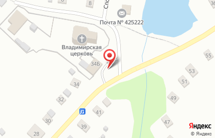 Продуктовый магазин на Центральной улице на карте