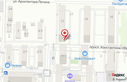 Фирменный магазин пива Хадыжи Плюс в переулке Архитектора Петина на карте