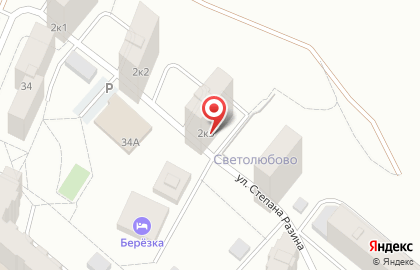 Светолюбово, ООО Дубрава на Степана Разина на карте