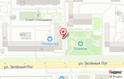 Дискаунтер Пятёрочка в Орджоникидзевском районе на карте