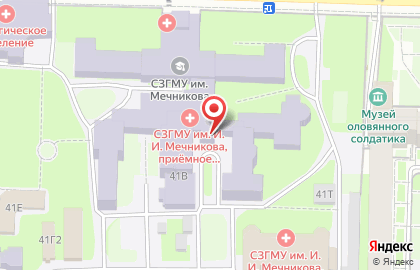 СЗГМУ, Северо-Западный государственный медицинский университет им. И.И. Мечникова на карте