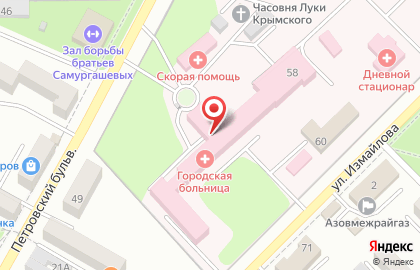 Банкомат СберБанк на улице Измайлова в Азове на карте
