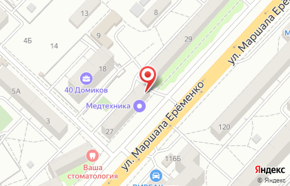 Магазин медицинских товаров в Краснооктябрьском районе на карте