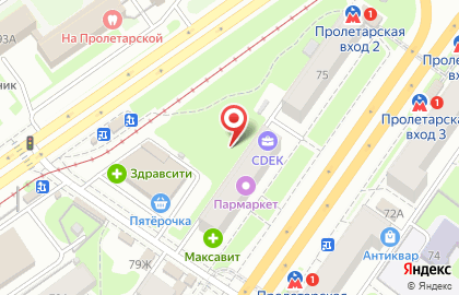 Лит.Ra, Нижняя часть города на проспекте Ленина на карте