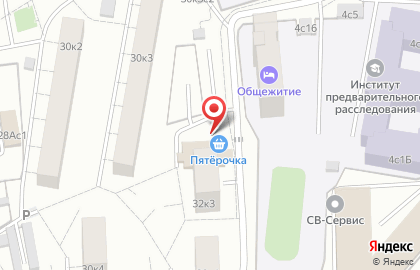Супермаркет Пятёрочка в Москве на карте