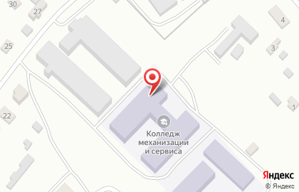 Колледж механизации и сервиса на карте