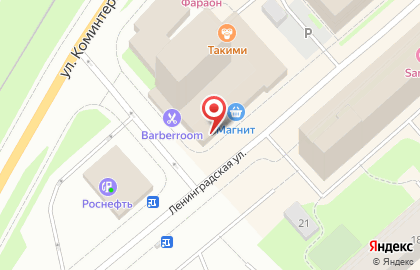 Салон Askona на улице Коминтерна на карте