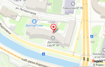 КОСМОС в Петроградском районе на карте