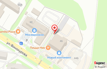 Автостоянка Новый Континент на карте