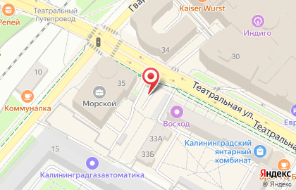 Автомойка в Калининграде на карте