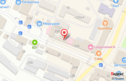 Медицинский центр Гиппократ на Базарной улице на карте