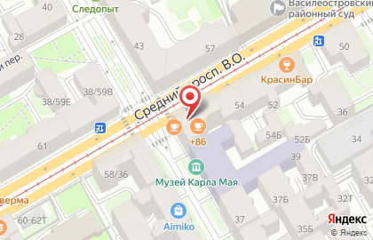 Студия массажа Guru Boli на Василеостровской на карте