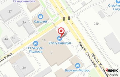 Автосалон Барнаул-моторс в Барнауле на карте