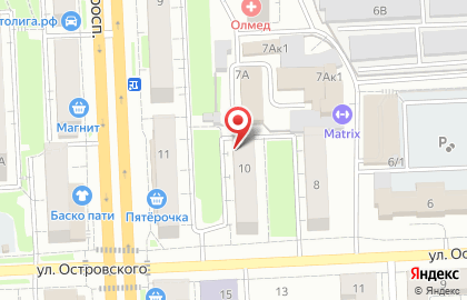 Участковый пункт полиции в Курчатовском районе на карте