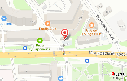 Автостоянка на Московском проспекте, 8б на карте