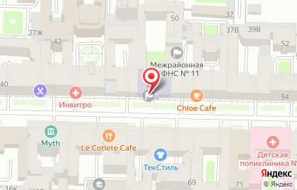 Санкт-Петербургская торгово-промышленная палата на улице Чайковского на карте