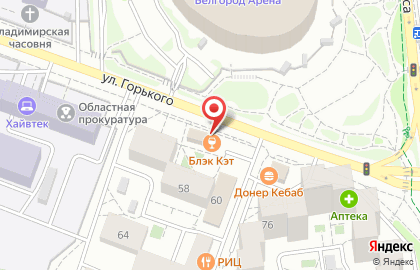 Пиццерия Мастер пицца на улице Горького на карте