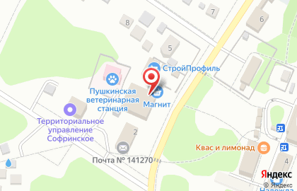 Продуктовый магазин Белорусский дворик в Пушкино на карте