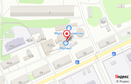 Супермаркет Магнит у дома на улице Маяковского на карте