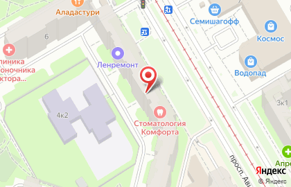 Ремонтная мастерская Ленремонт на проспекте Авиаконструкторов на карте