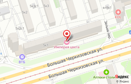 Glance на Преображенской площади на карте