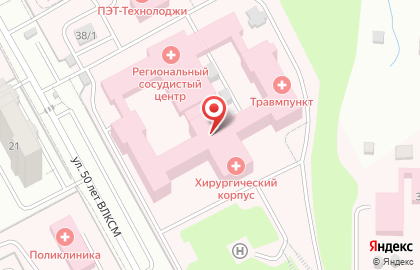 ПГКБ на улице Кирова на карте