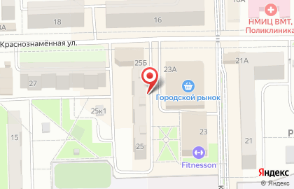 МТС, Московская область на Краснознамённой улице на карте