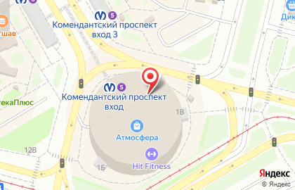 Салон связи МегаФон на Комендантской площади, 1 лит а на карте