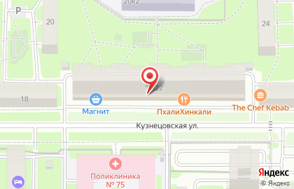 Центр ворот Фаворит на Кузнецовской улице на карте