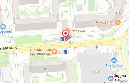 Киоск по продаже печатной продукции на улице Владимира Невского на карте