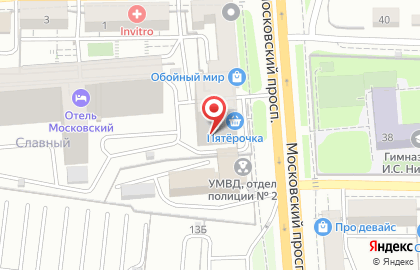 Строящиеся объекты, ООО ЖБИ2 — ИНВЕСТ на Московском проспекте на карте