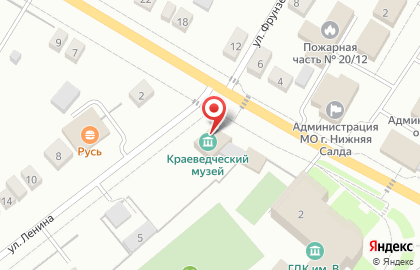 Нижнесалдинский краеведческий музей им. А.Н. Анциферова на карте