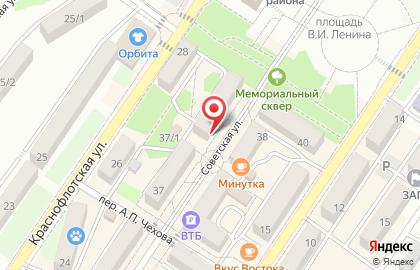 Социальный продуктовый магазин Верный на Советской улице на карте